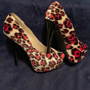Leopard heels